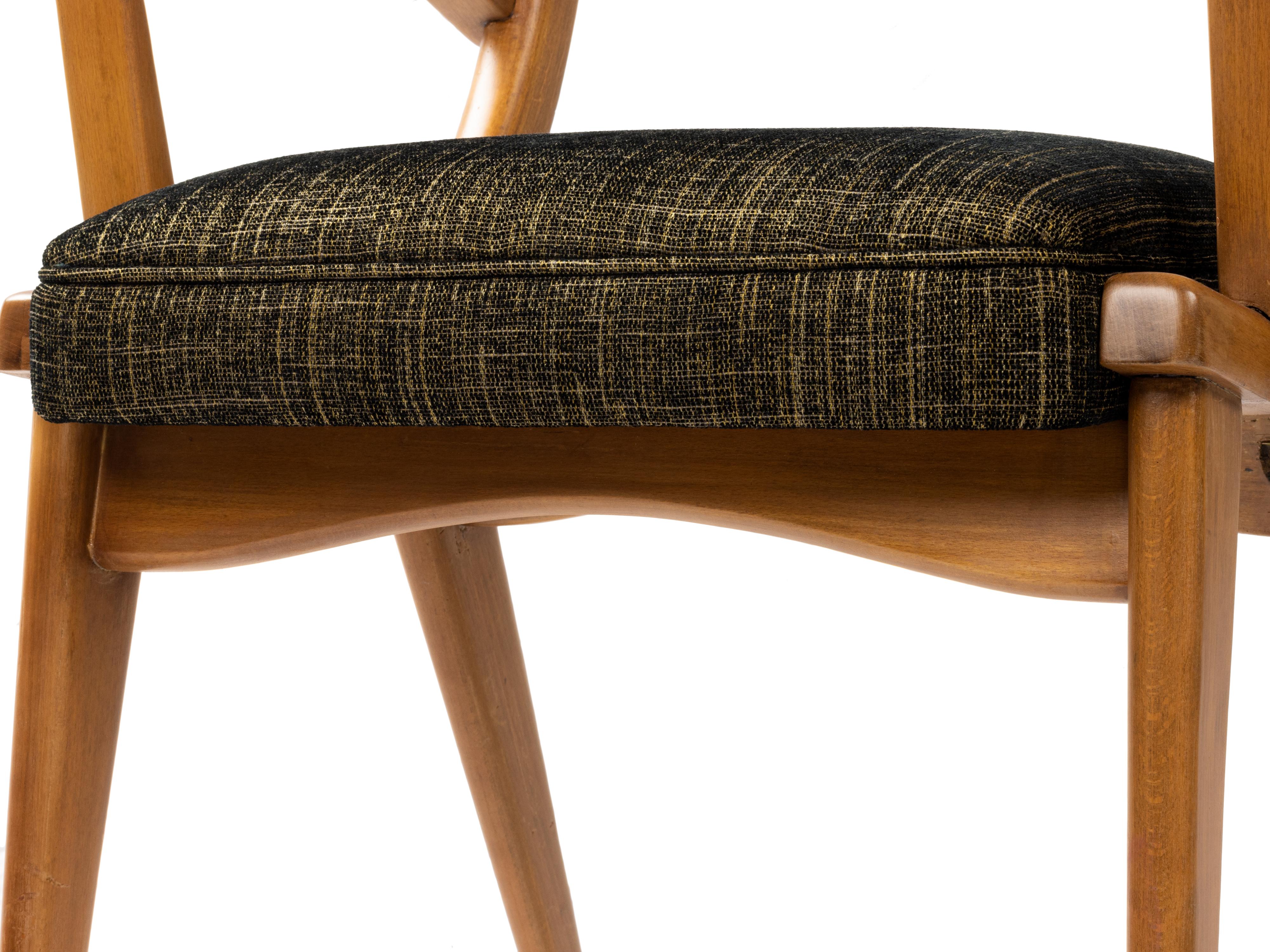 Set di quattro poltrone di metà secolo, 1952 - 1960, Danimarca in vendita 9