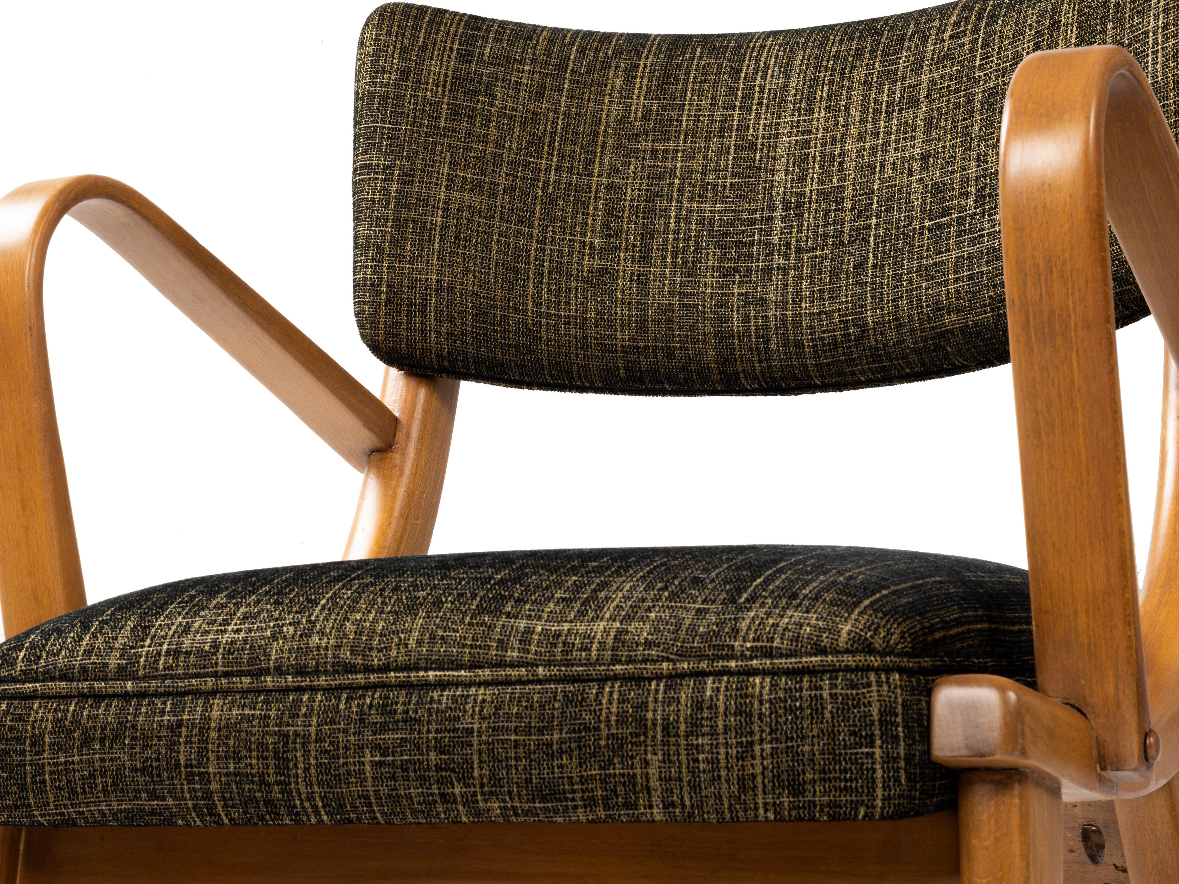 Set di quattro poltrone di metà secolo, 1952 - 1960, Danimarca in vendita 10