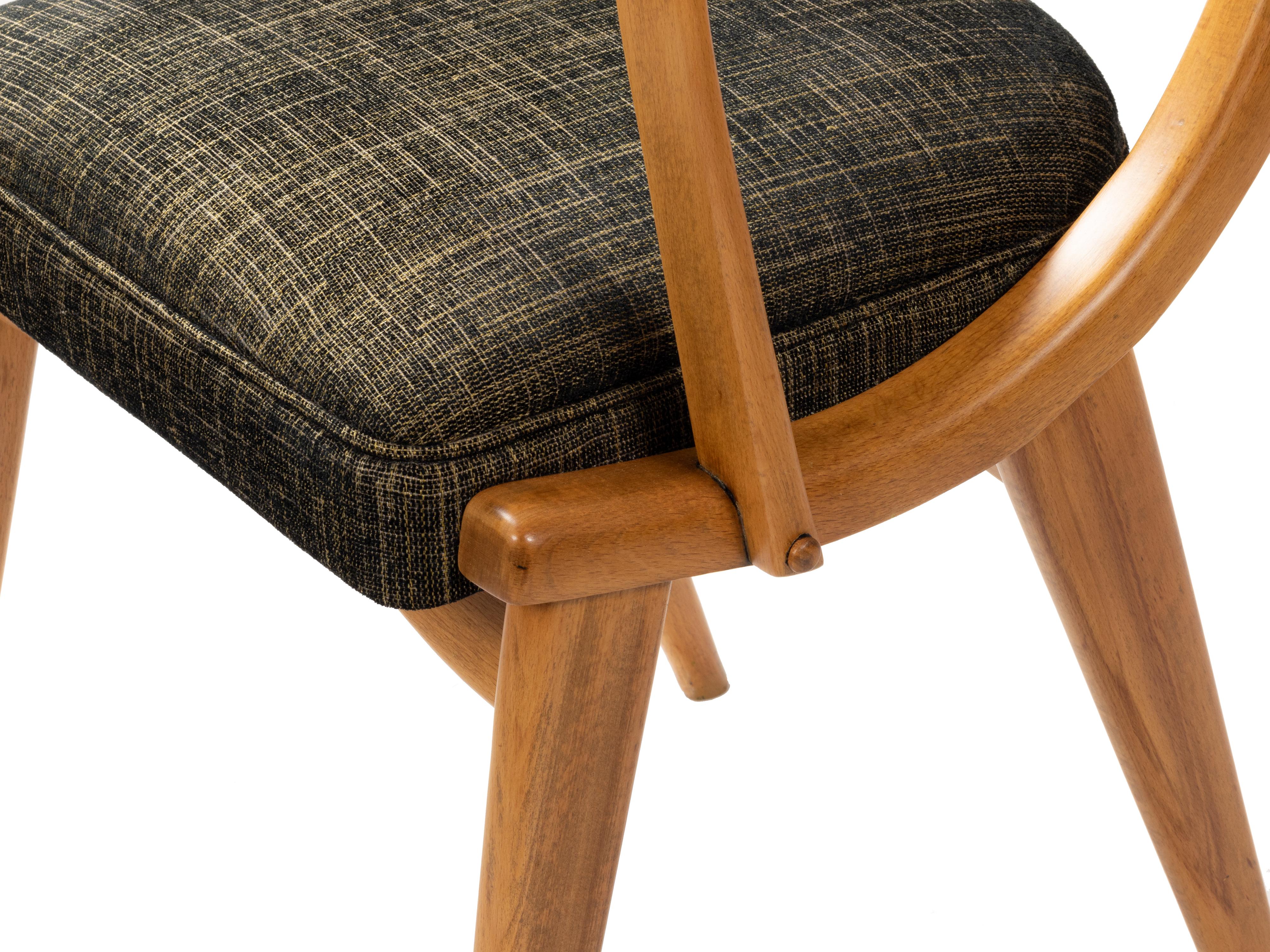 Set di quattro poltrone di metà secolo, 1952 - 1960, Danimarca in vendita 1