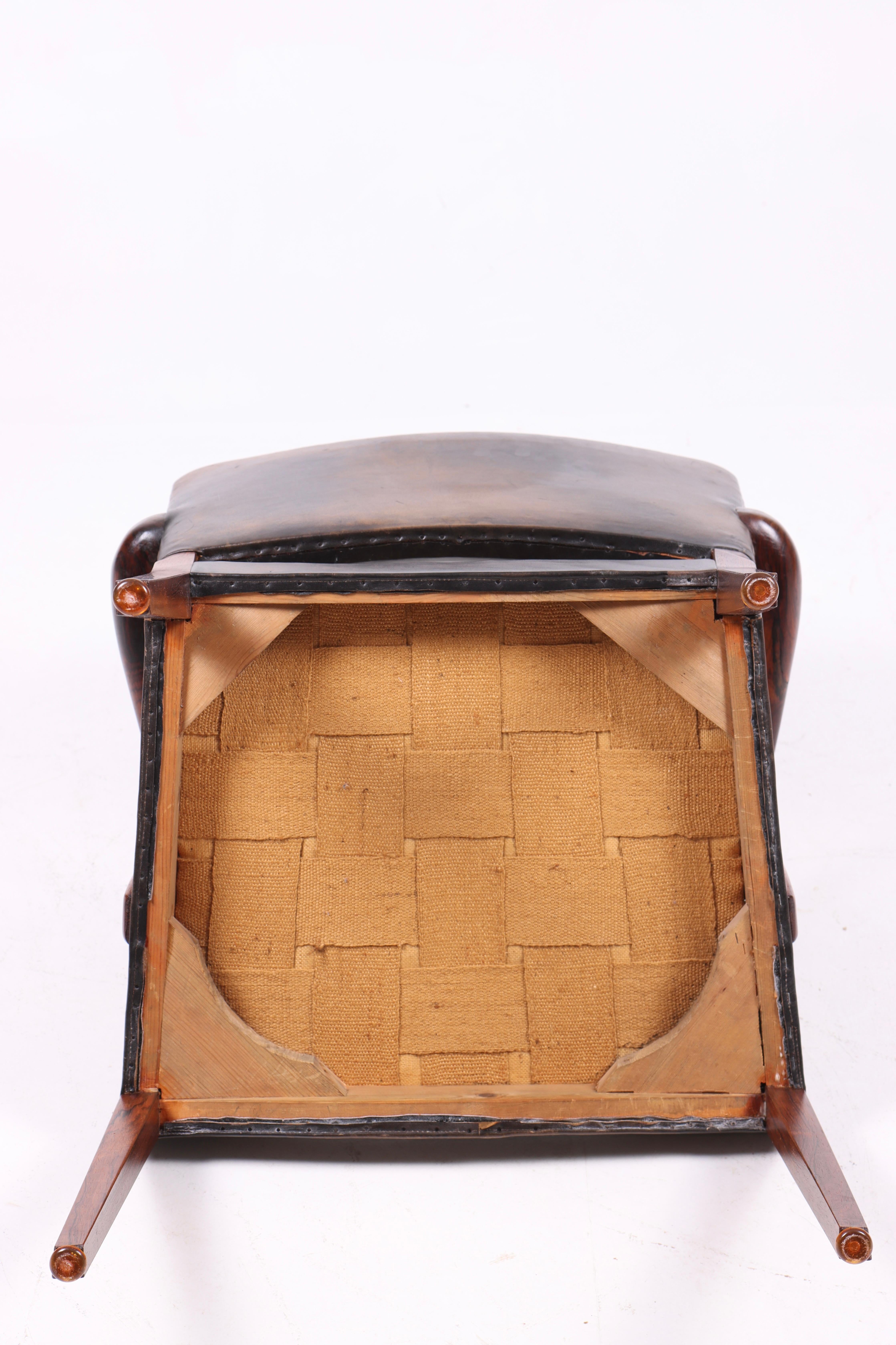 Set di quattro poltrone di metà secolo in legno di palissandro disegnate da Rasmus Nielsen, anni '50 in vendita 1