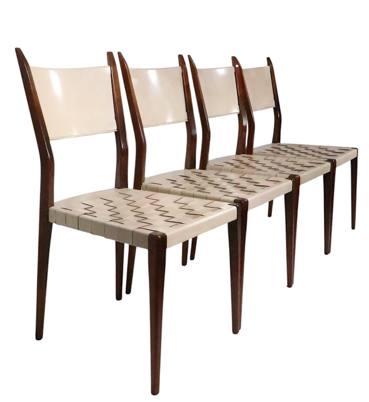 Mid-Century Modern Set of Four Mid Century Calvin Dining Chairs by Paul McCobb c. 1950's For Sale