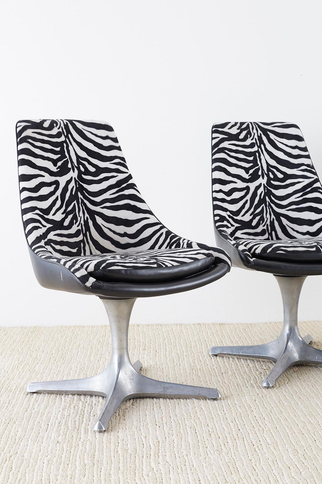 zebra dining chairs