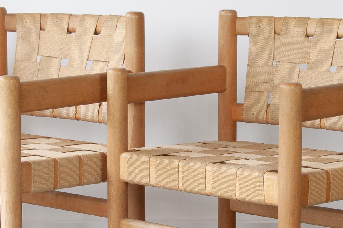 Ensemble de quatre fauteuils danois du milieu du siècle en vente 4