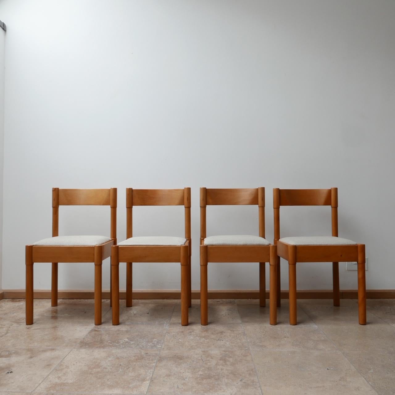 20th Century Set of Four Mid-Century Danish Dining Chairs '4'