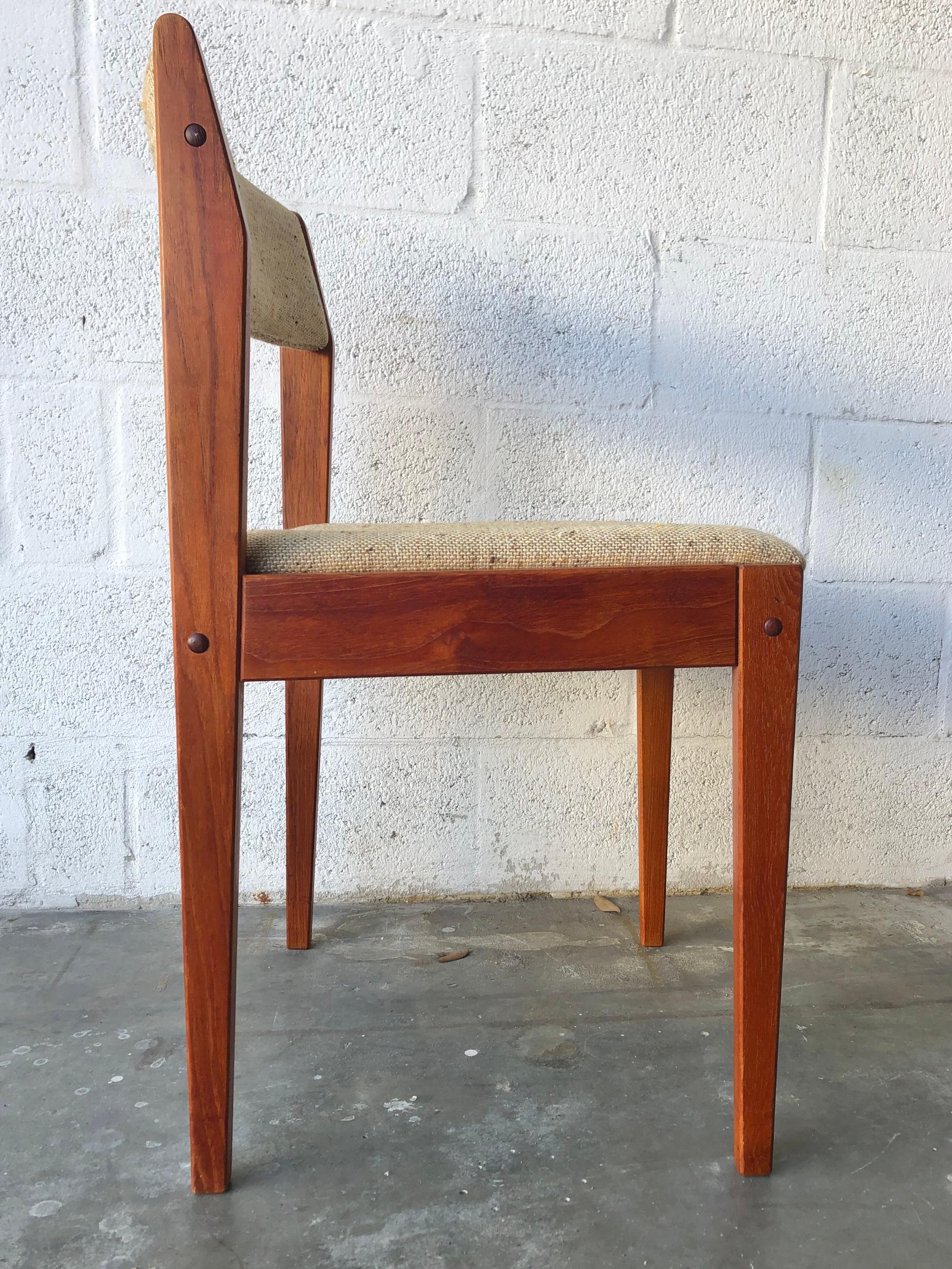 Set of Four Mid Century Danish Modern Dining Chairs by Tarm Stole Mobelfabrik For Sale 2