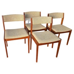 Set of Four Mid Century Danish Modern Dining Chairs by Tarm Stole Mobelfabrik