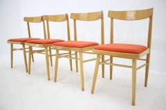 Set of Four Midcentury Design Dining Chairs, Czechoslovakia, 1970s