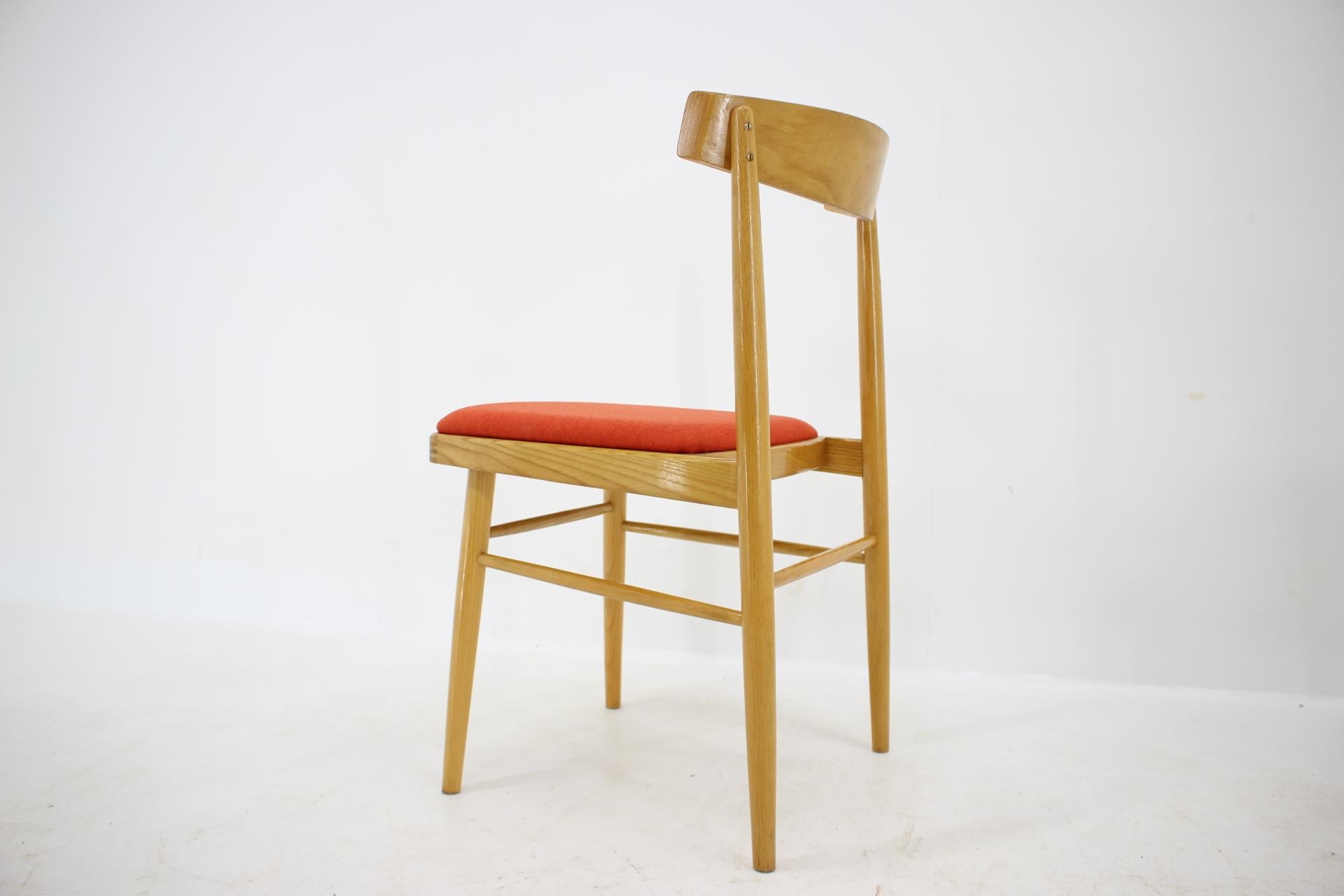 Late 20th Century Set of Four Midcentury Design Dining Chairs, Czechoslovakia, 1970s For Sale
