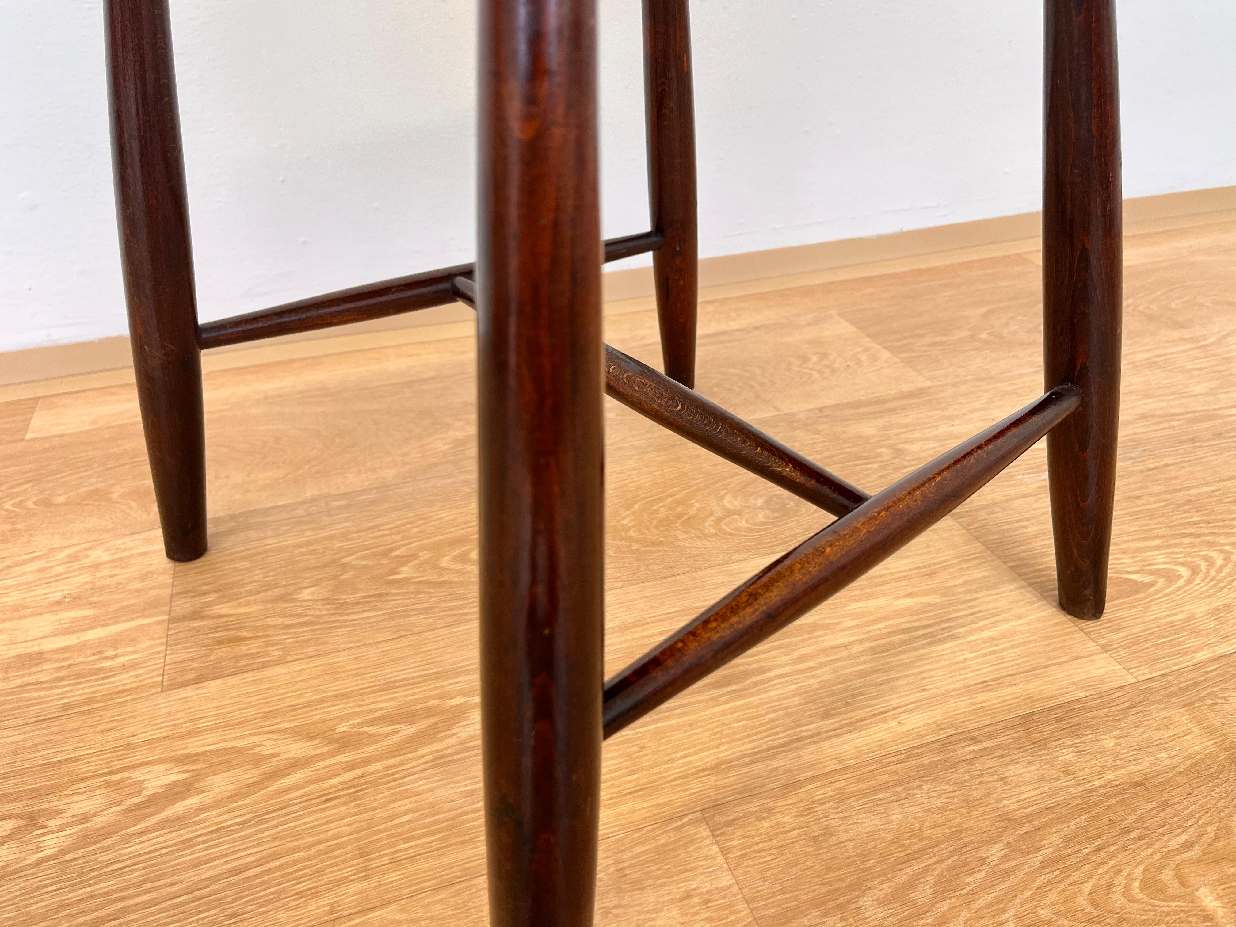 Scandinavian Modern Set of Four MID century Design wooden Dining Chairs by TON - 1960s For Sale