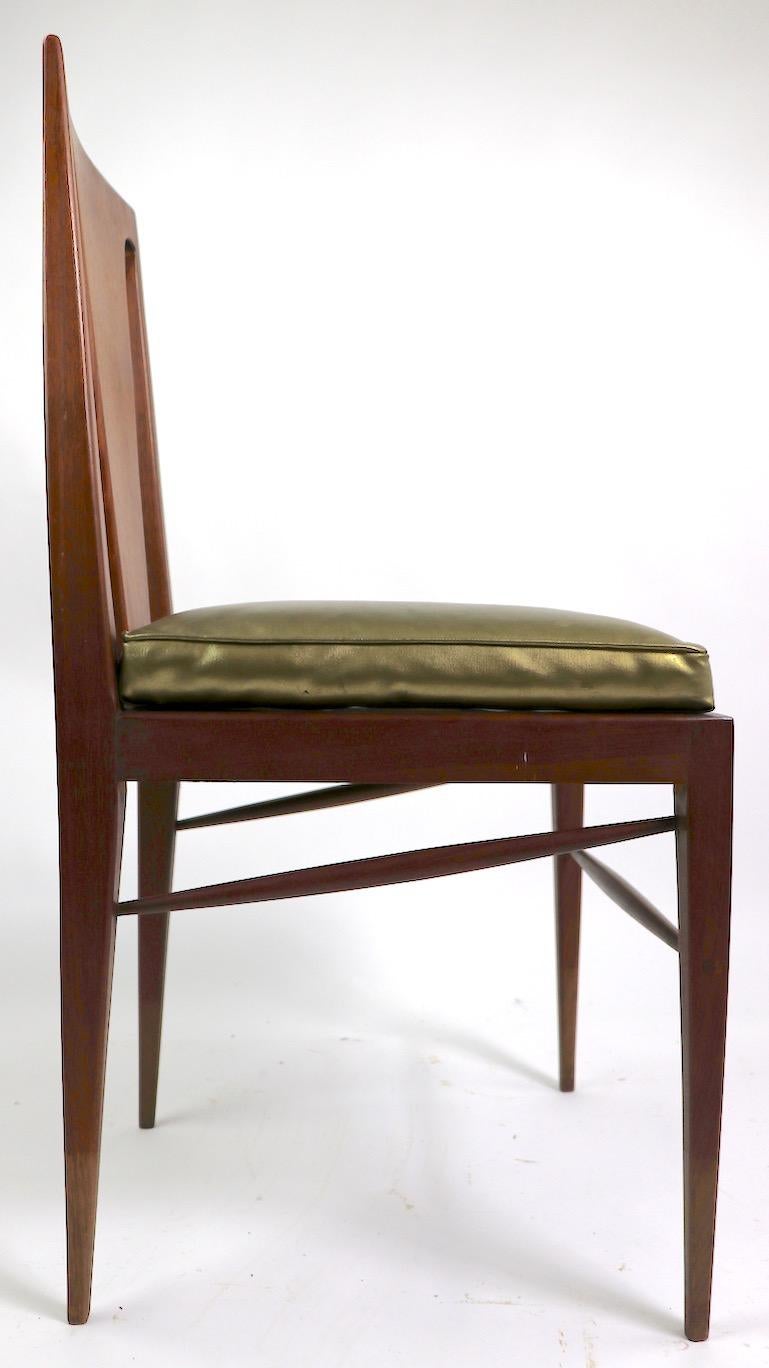Ensemble de quatre chaises de salle à manger Mid-century attribuées à Harvey Probber en vente 6