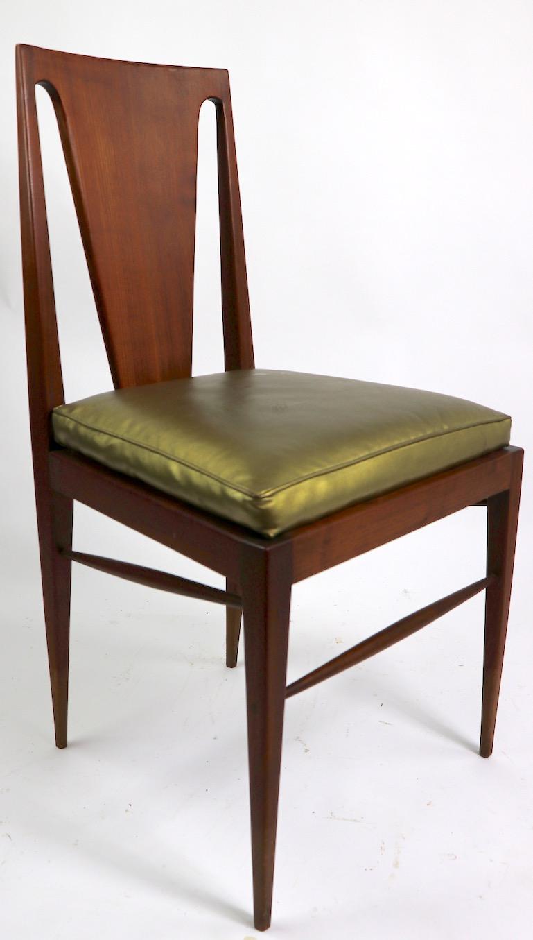 Ensemble de quatre chaises de salle à manger Mid-century attribuées à Harvey Probber en vente 7