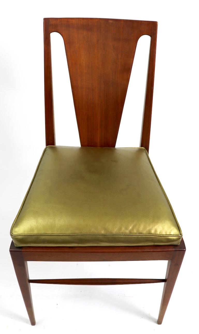 Ensemble de quatre chaises de salle à manger Mid-century attribuées à Harvey Probber en vente 10