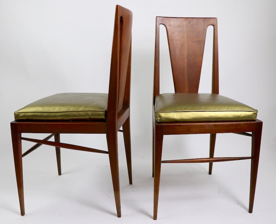 Ensemble de quatre chaises de salle à manger Mid-century attribuées à Harvey Probber en vente 2