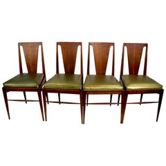 Set of Four Mid Century Dining Chairs Attributed to Harvey Probber