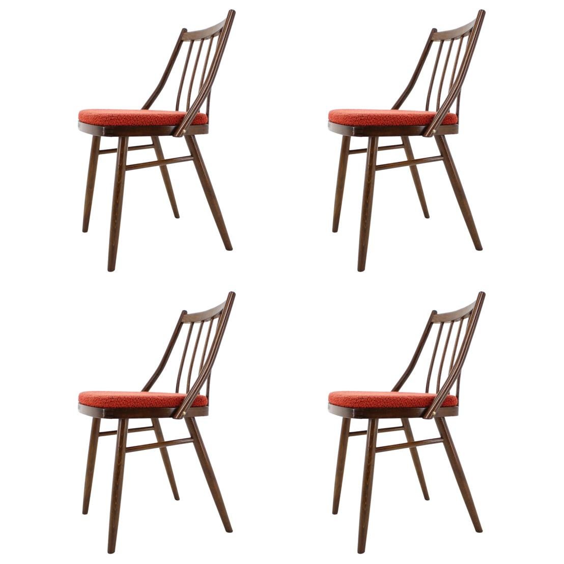 Set of Four Midcentury Dining Chairs by Antonín Šuman, 1960s