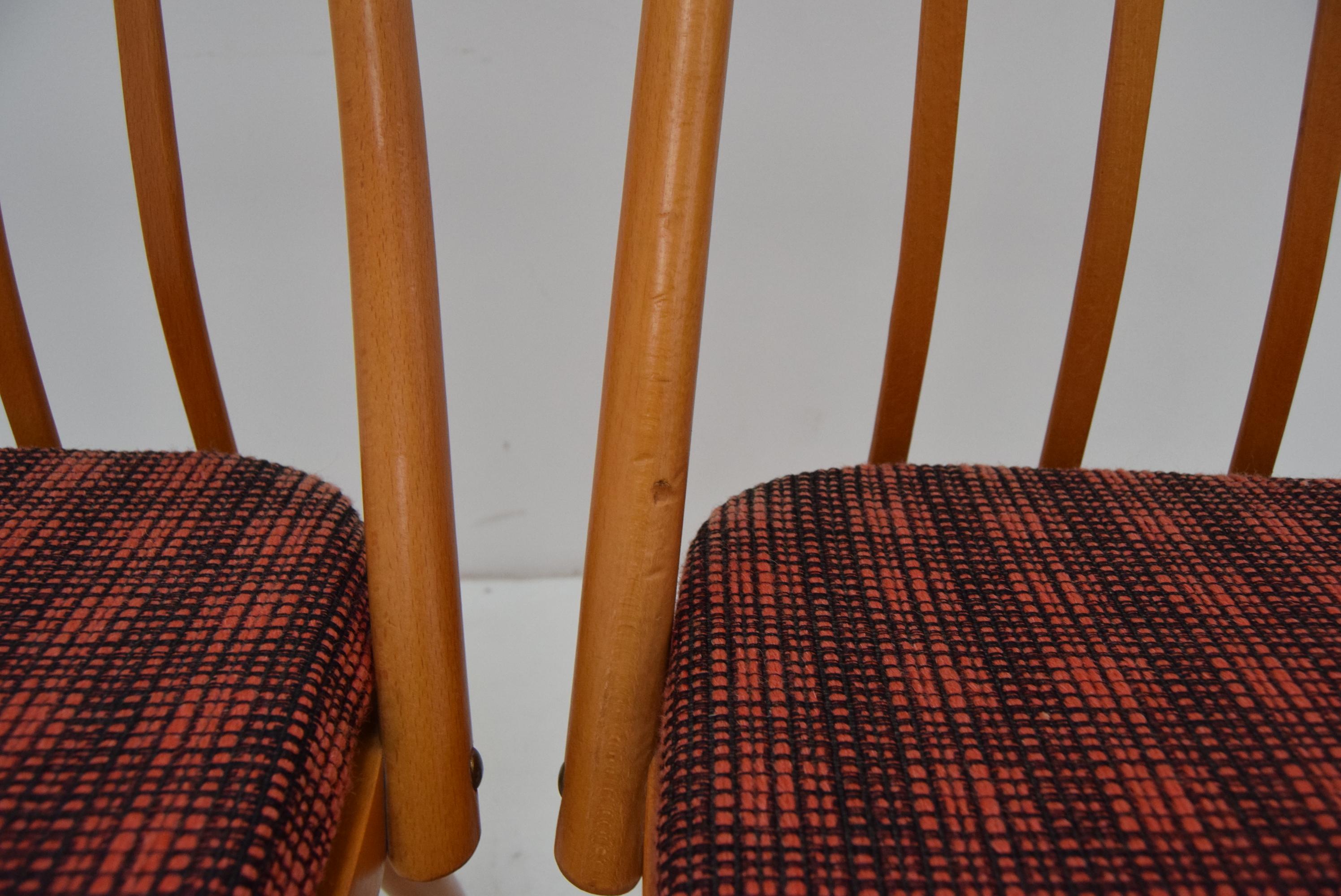 Set of Four Midcentury Dining Chairs by Antonín Šuman, 1980s For Sale 3