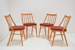 Set of Four Midcentury Dining Chairs by Antonín Šuman, 1980s