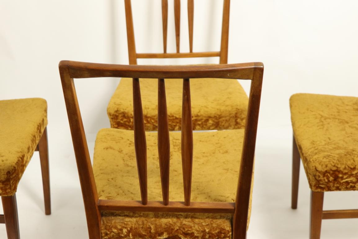 English Set of Four Mid Century Dining Chairs by Gimson Slater For Sale