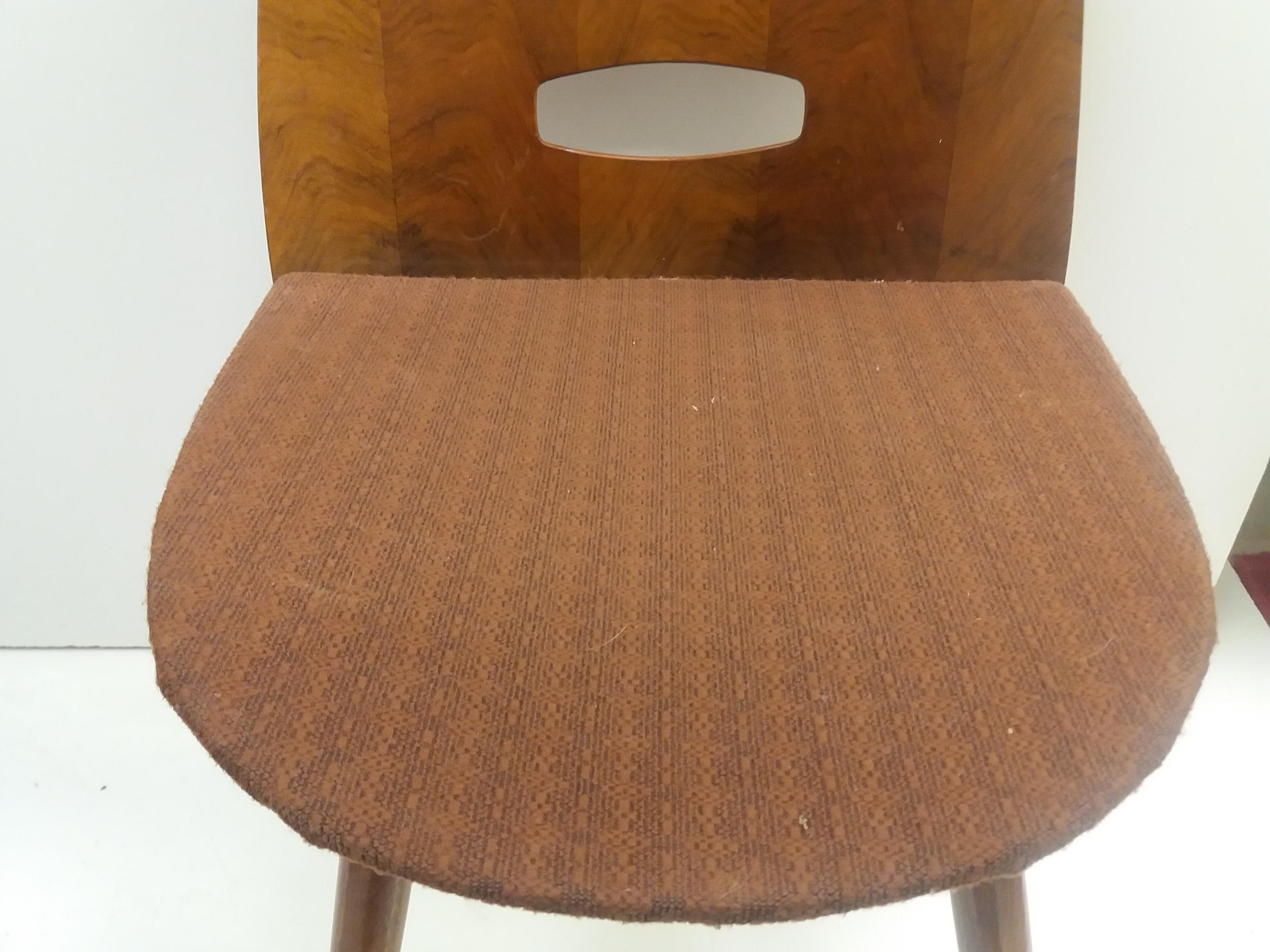 Set of Four Mid-Century Dining Chairs/ Tatra Pravenec, 1960's For Sale 2