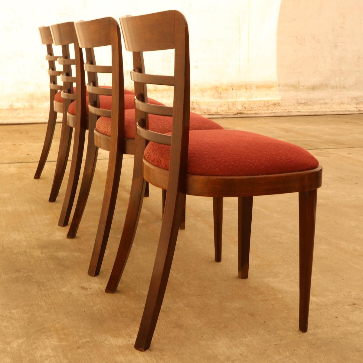 Set of Four Midcentury Dining Chairs Ton, Czechoslovakia, 1950s 1