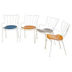 Ensemble de quatre chaises Ernest Race Antelope du milieu du siècle dernier