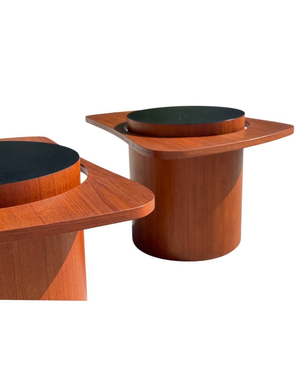 Canadian Set of Four Mid Century Floating Tables by RS Associates in Teak for Expo 67