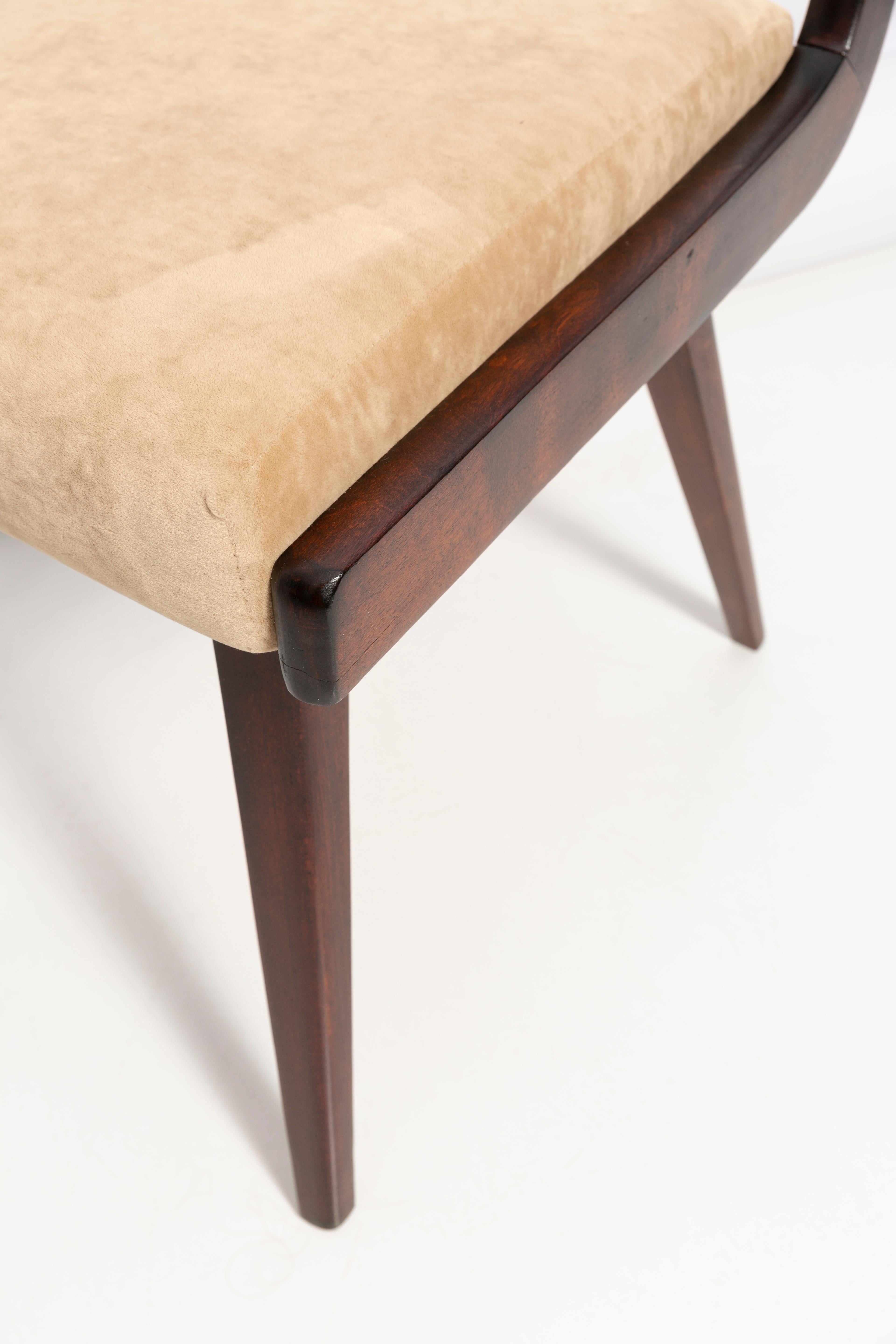 Set di quattro sedie Gazelle II Beige Wood, Europa, 1960 in vendita 3