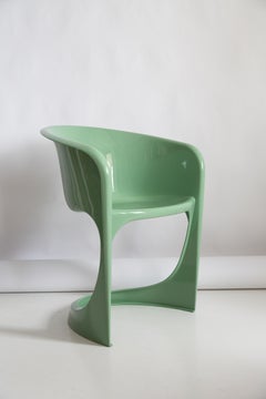 Set di quattro sedie in Cado verde menta lucido di metà secolo, Steen Østergaard, 1974
