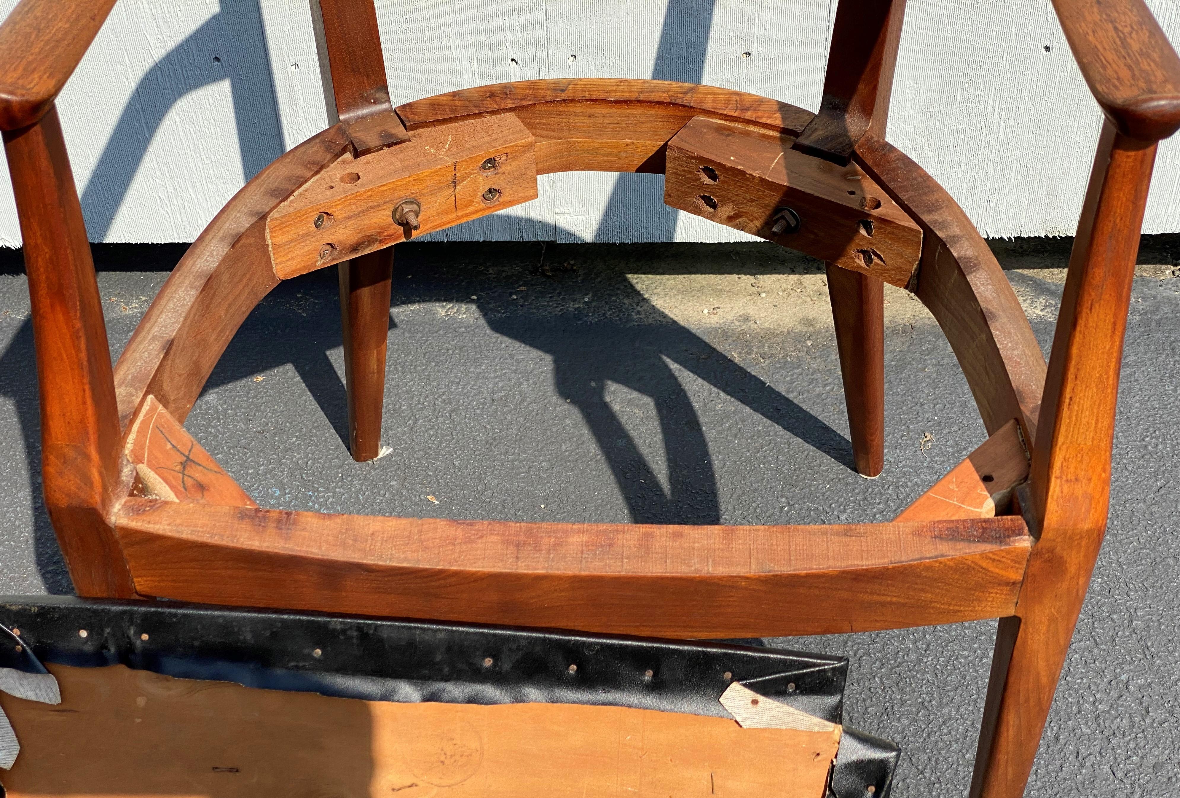 Set of Four Mid Century Kipp Stewart “Declaration” Arm Chairs for Drexel 3