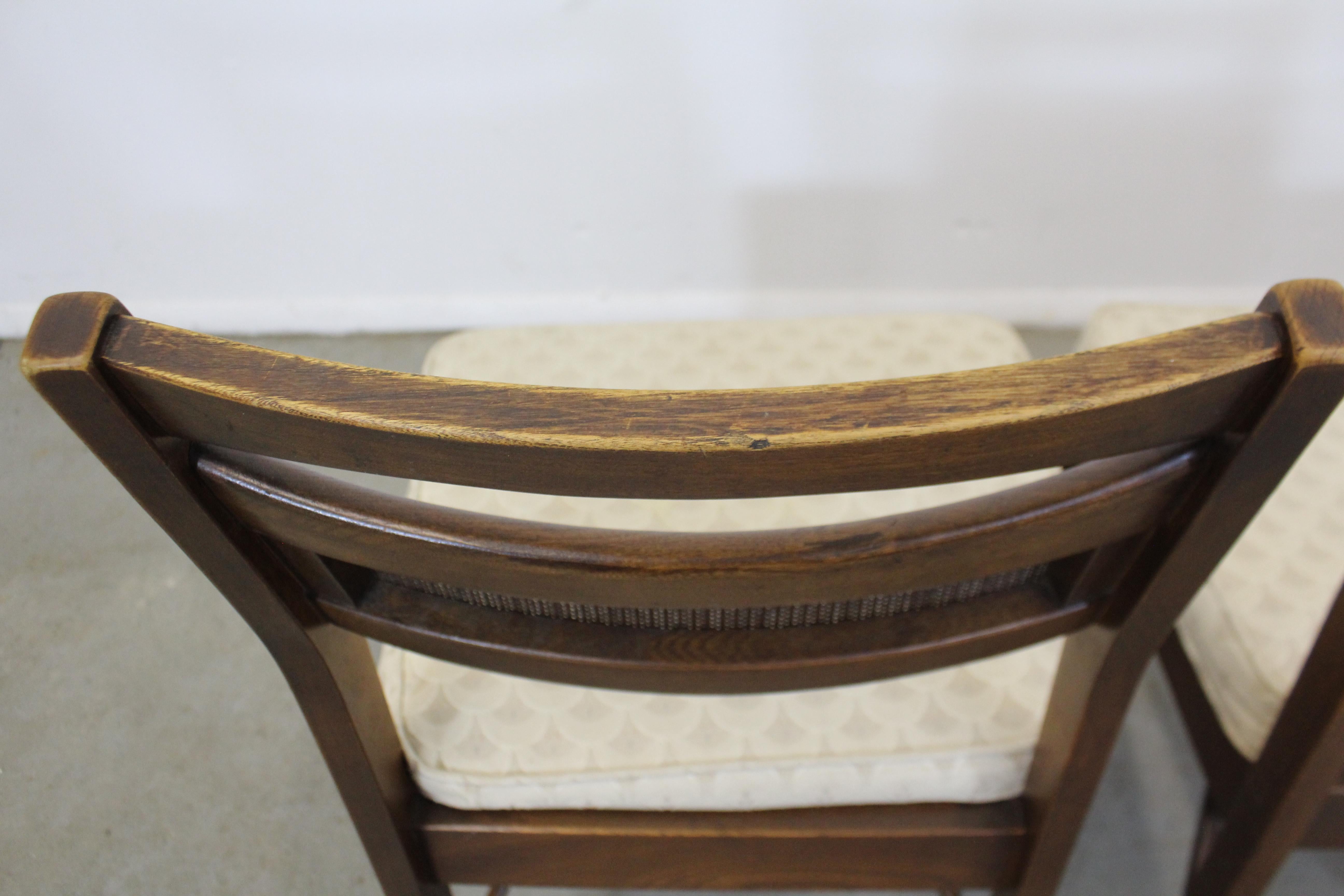 Mid-20th Century Set of Four Mid-Century Modern American of Martinsville Walnut Dining Chairs