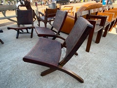 Mid-Century Modern Angel Pazmino Folding Lounge Chairs