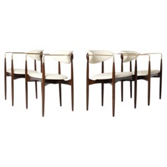 Set of Four Mid-Century Modern Arm Chairs by Dan Johnson, 1950