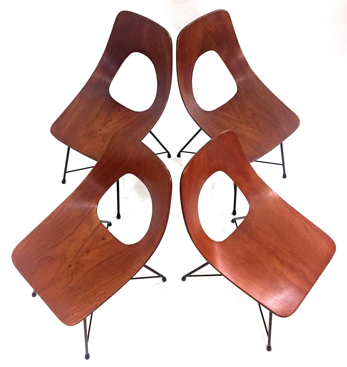 Set of Four Mid-Century Modern Augusto Bozzi 