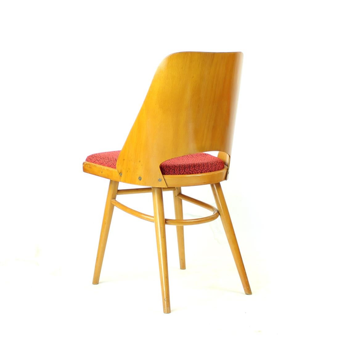 Set Of Four Mid Century Modern Beech Chairs By Oswald Haerdtl For Thonet, 1960s For Sale 2