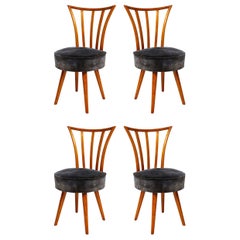 Set of Four Mid-Century Modern Chairs in the Manner of Robsjohn-Gibbings