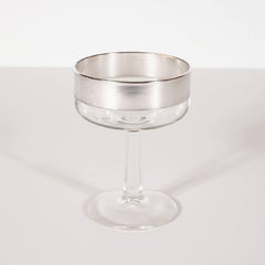Set of Four Mid-Century Modern Champagne Coupes by Dorothy Thorpe