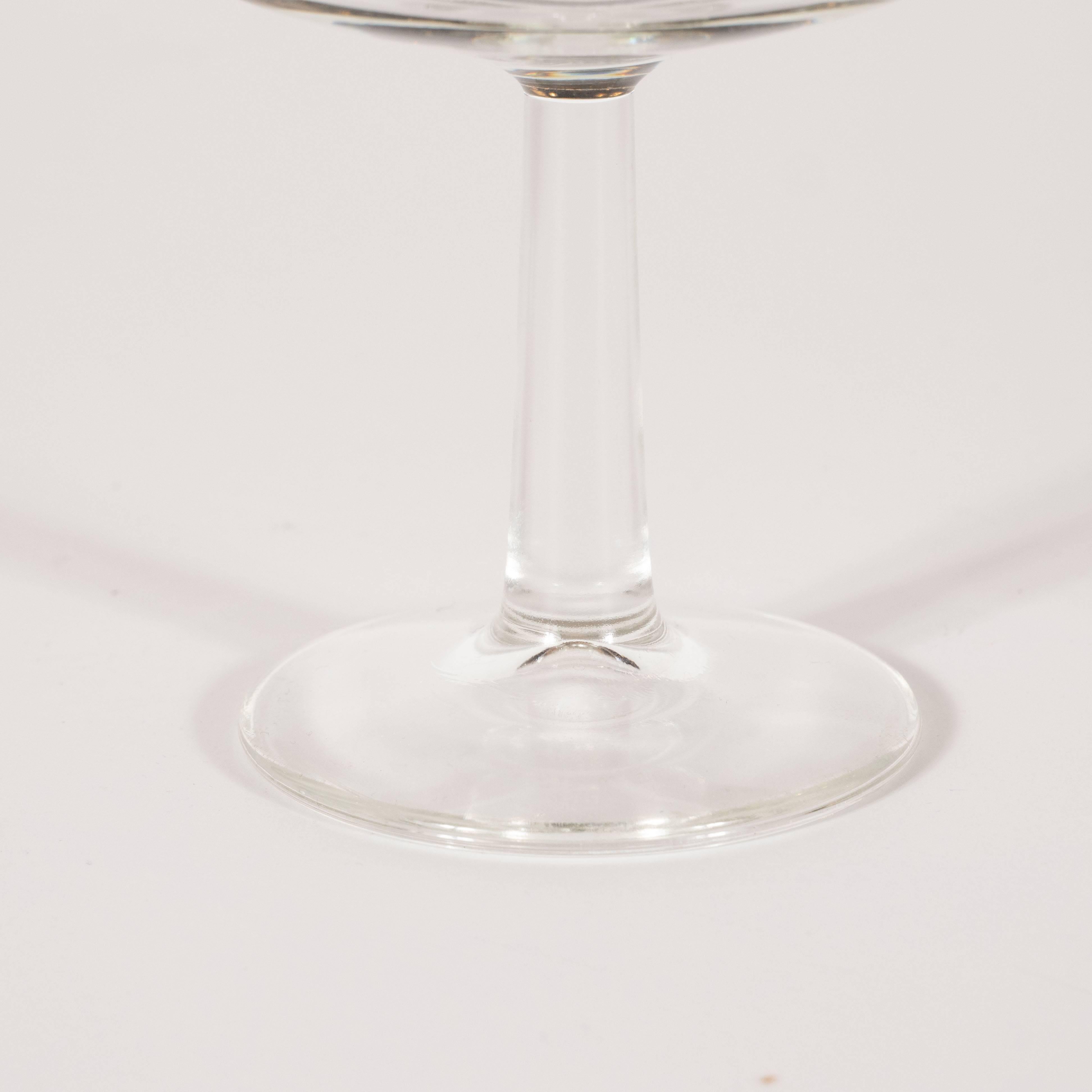 Set of Four Mid-Century Modern Champagne Coupes by Dorothy Thorpe In Excellent Condition In New York, NY
