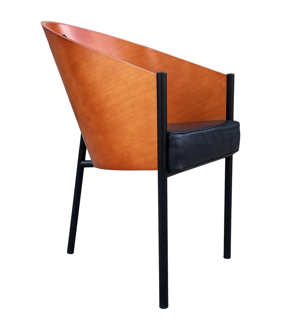 Métal Ensemble de quatre chaises de salle à manger de style mi-siècle moderne par Philippe Starck pour Driade en vente