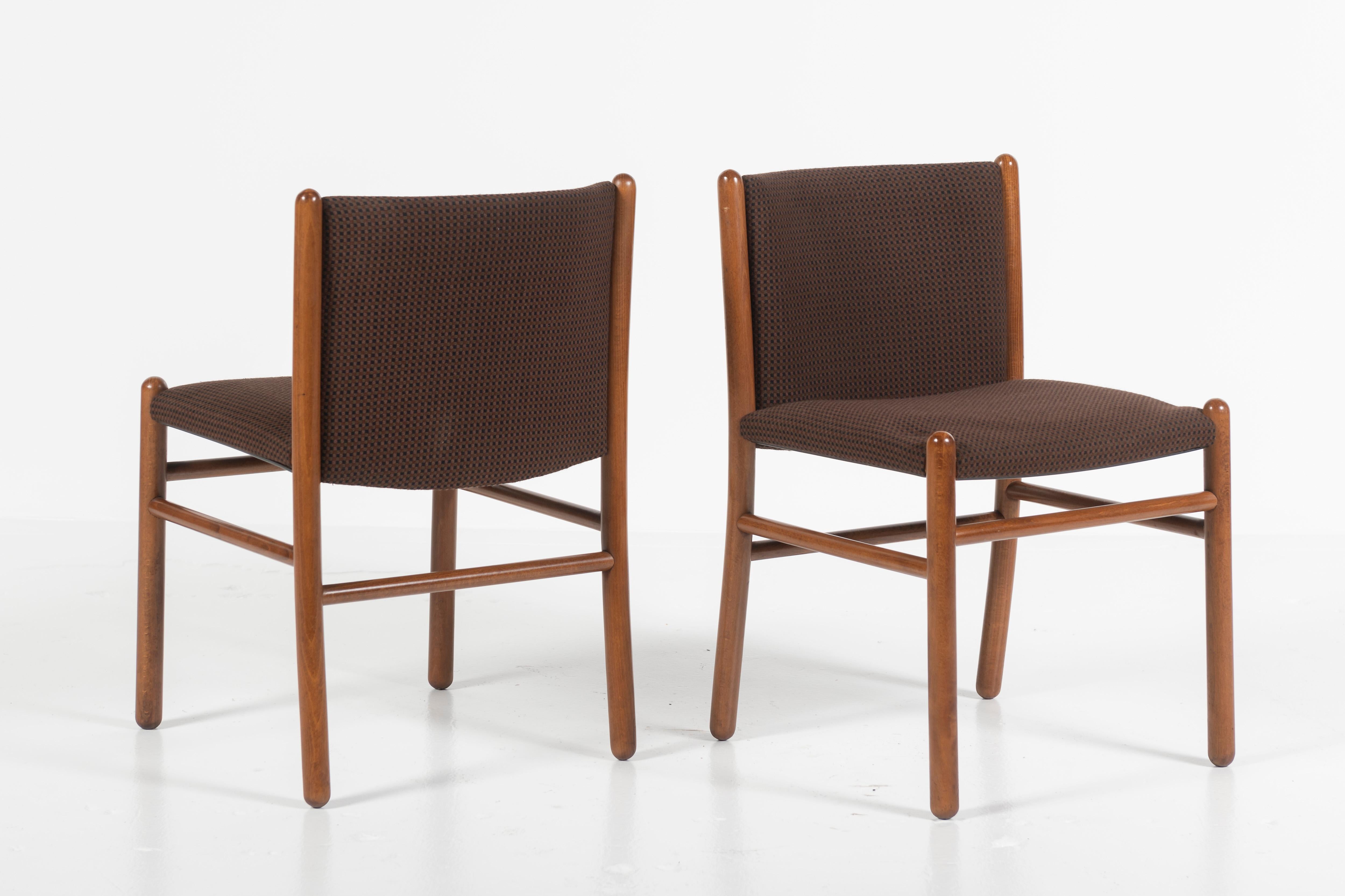 20th Century Set of Four Mid-Century Modern Dining Chairs, Gianfranco Frattini, Italy, 1960s For Sale