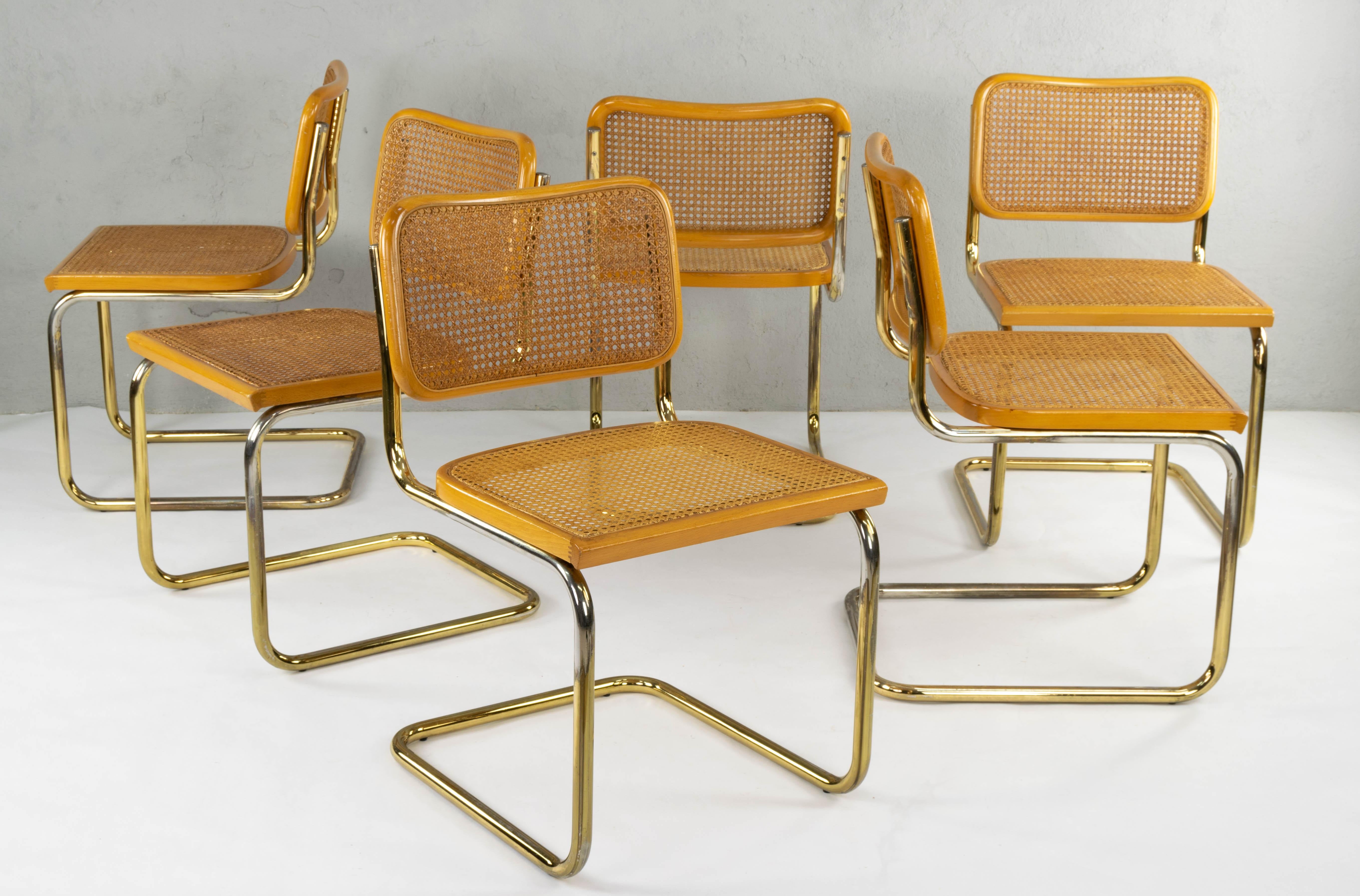 brass cesca chair