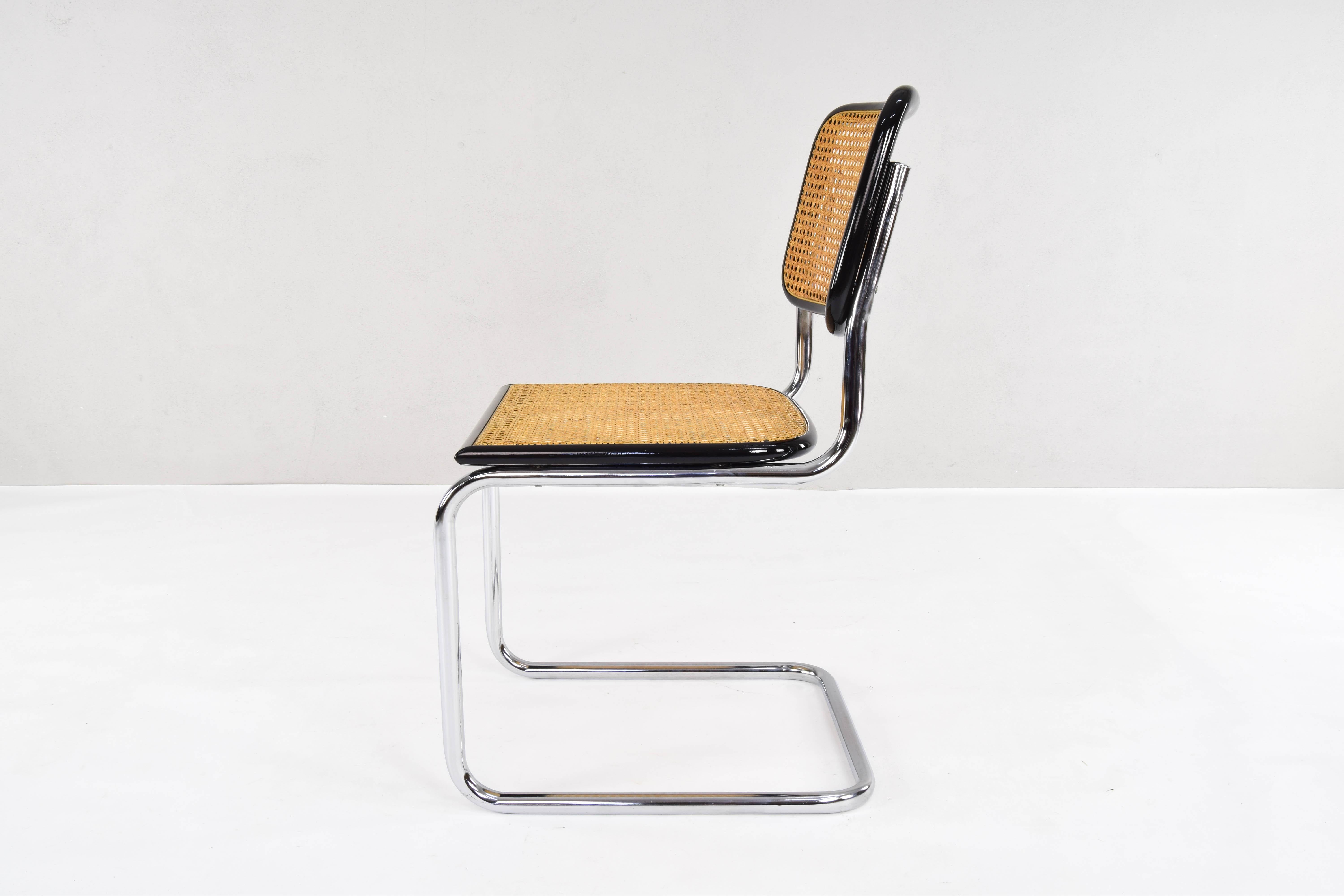 20th Century Set of four Mid-Century Modern Marcel Breuer B32 Cesca Chairs, Italy, 1970s