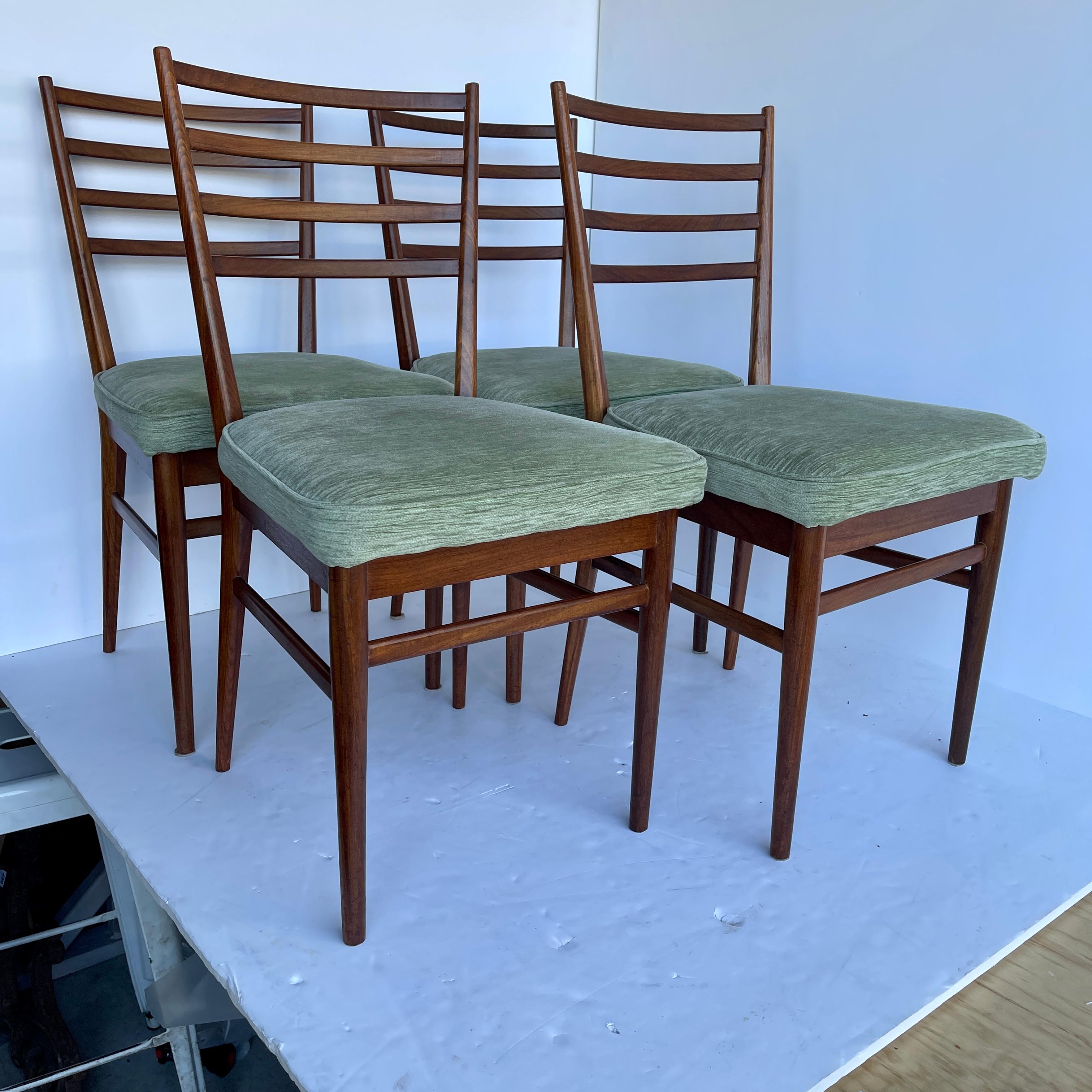 Set of Four Mid-Century Modern Meredew Teak Dining Chairs 13