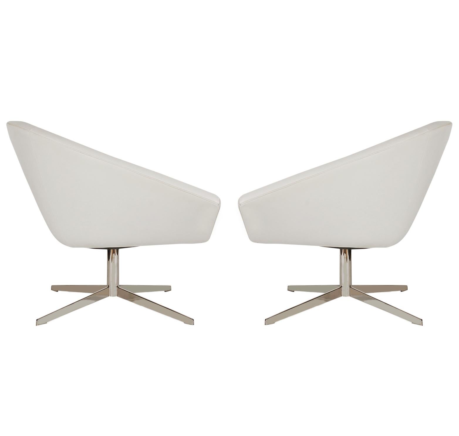 modern white lounge chair