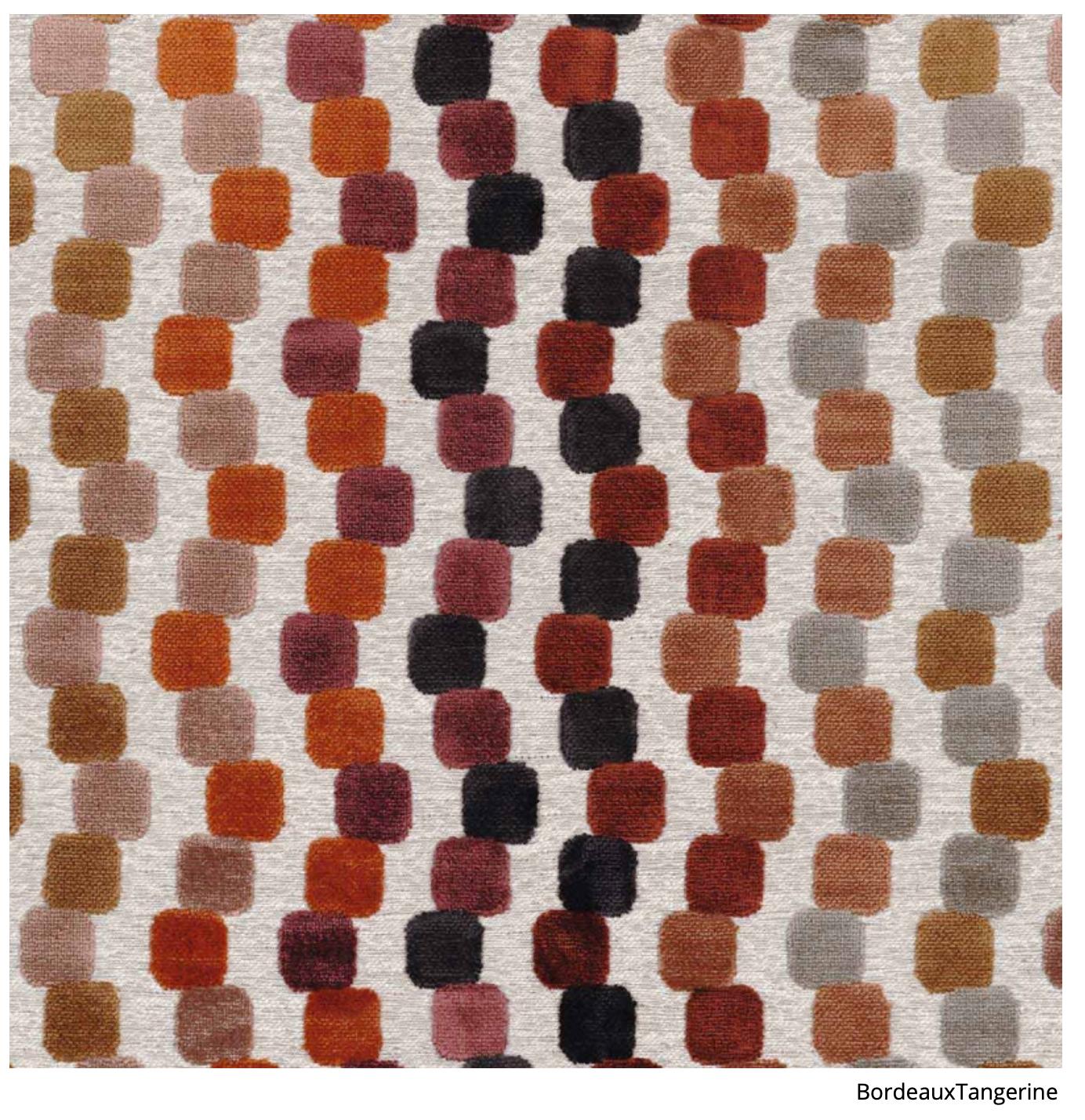 Conjunto de cuatro sillas de terciopelo multicolor de mediados de siglo de M. Puchala, Europa, años 60 en venta 4