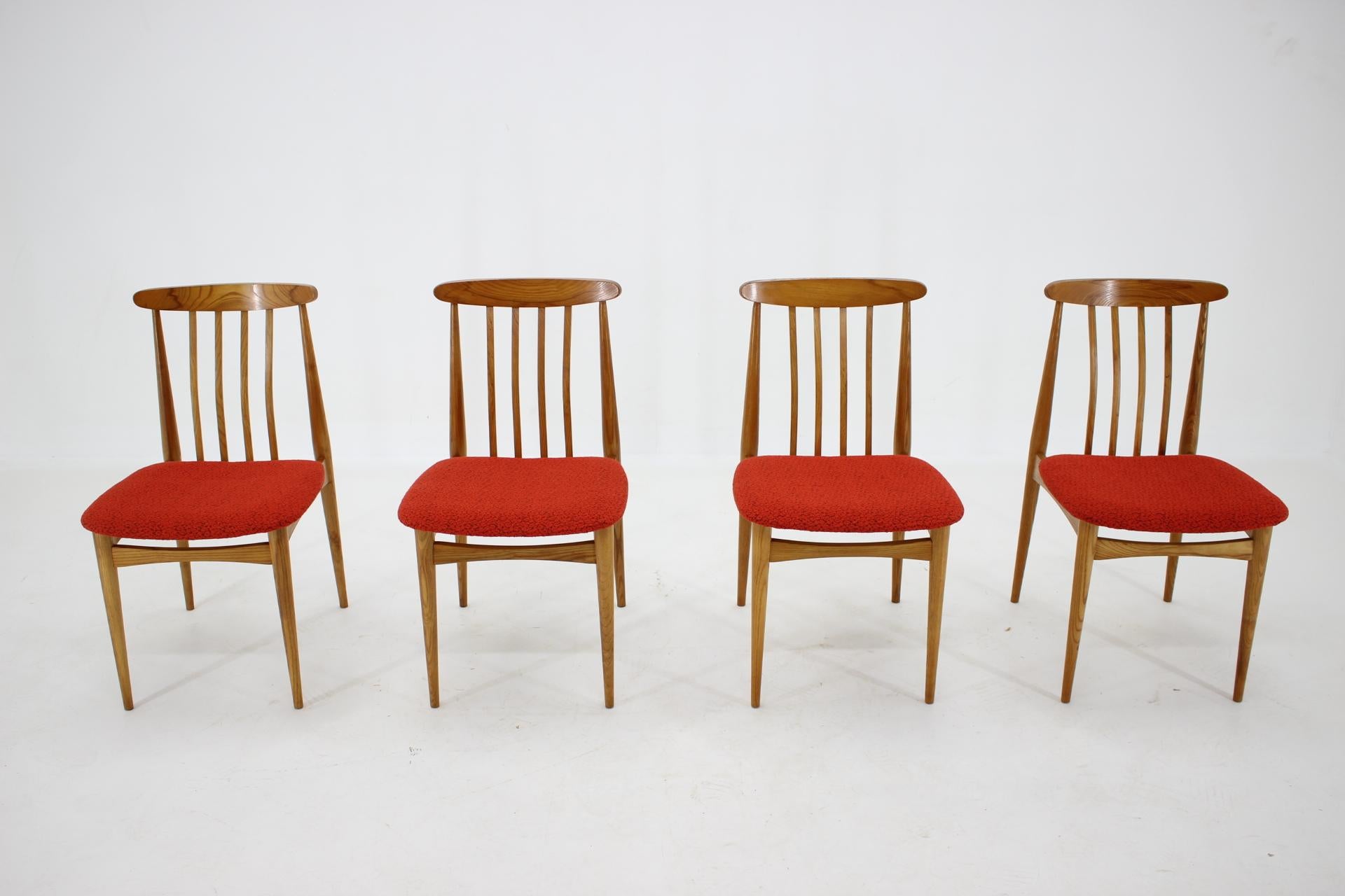 Mid-Century Modern Set of four Mid century organic DESIGN Beech Dining Chairs - 1960s For Sale