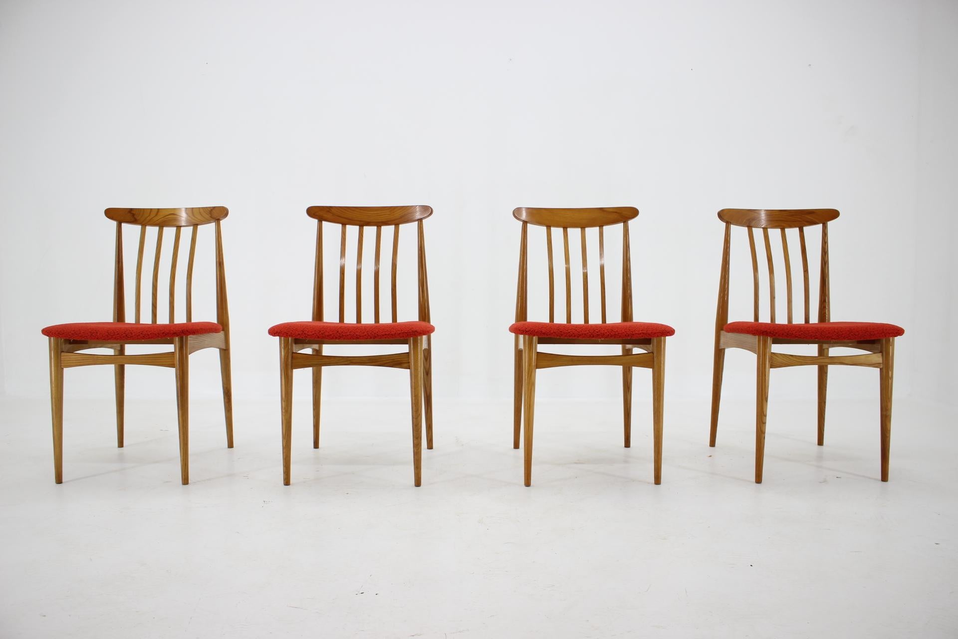 Set of four Mid century organic DESIGN Beech Dining Chairs - 1960s For Sale 2