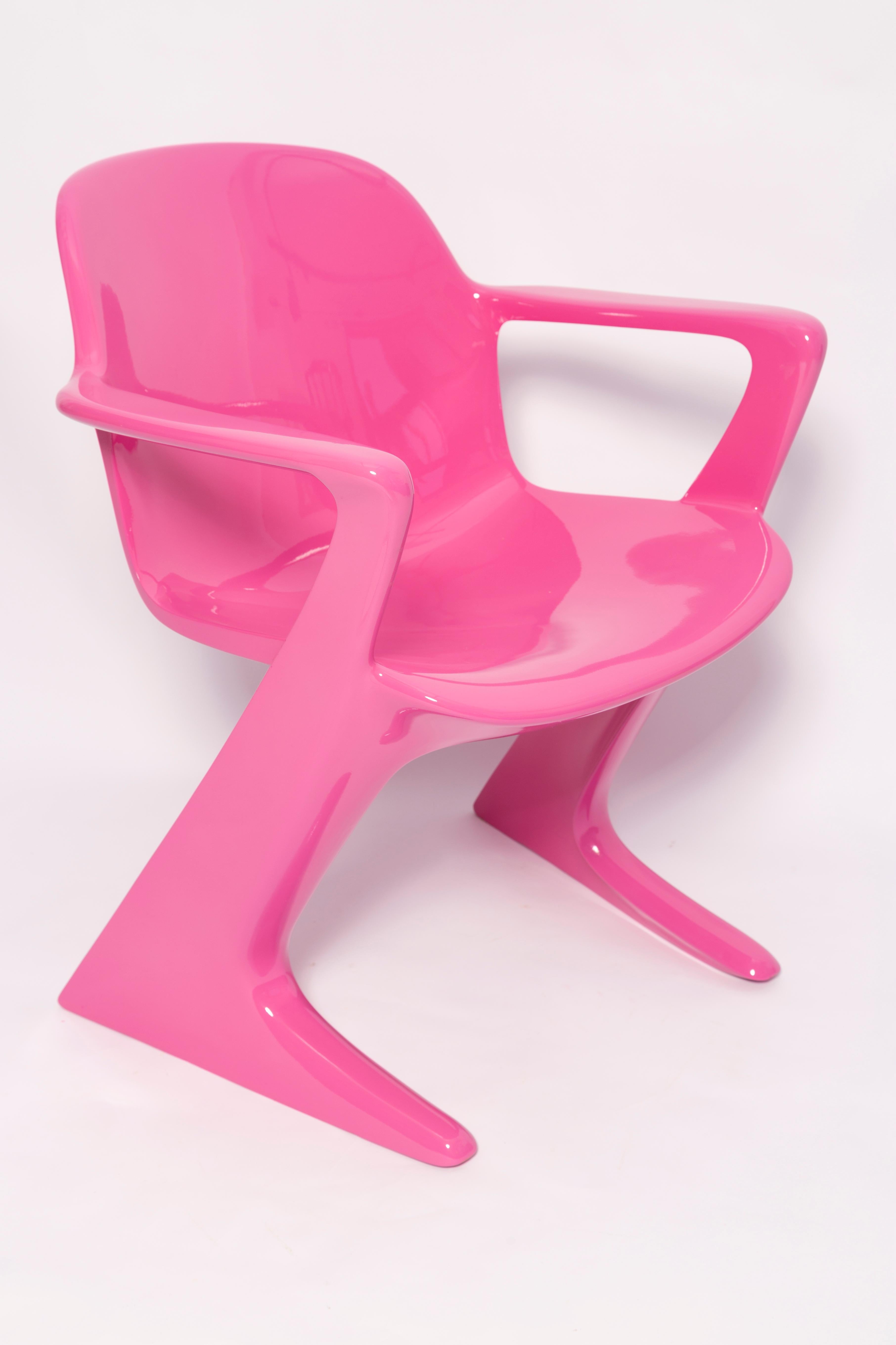 Mid-Century Modern Set of Four Mid Century Pink Kangaroo Chairs, Ernst Moeckl, Germany, 1960s For Sale