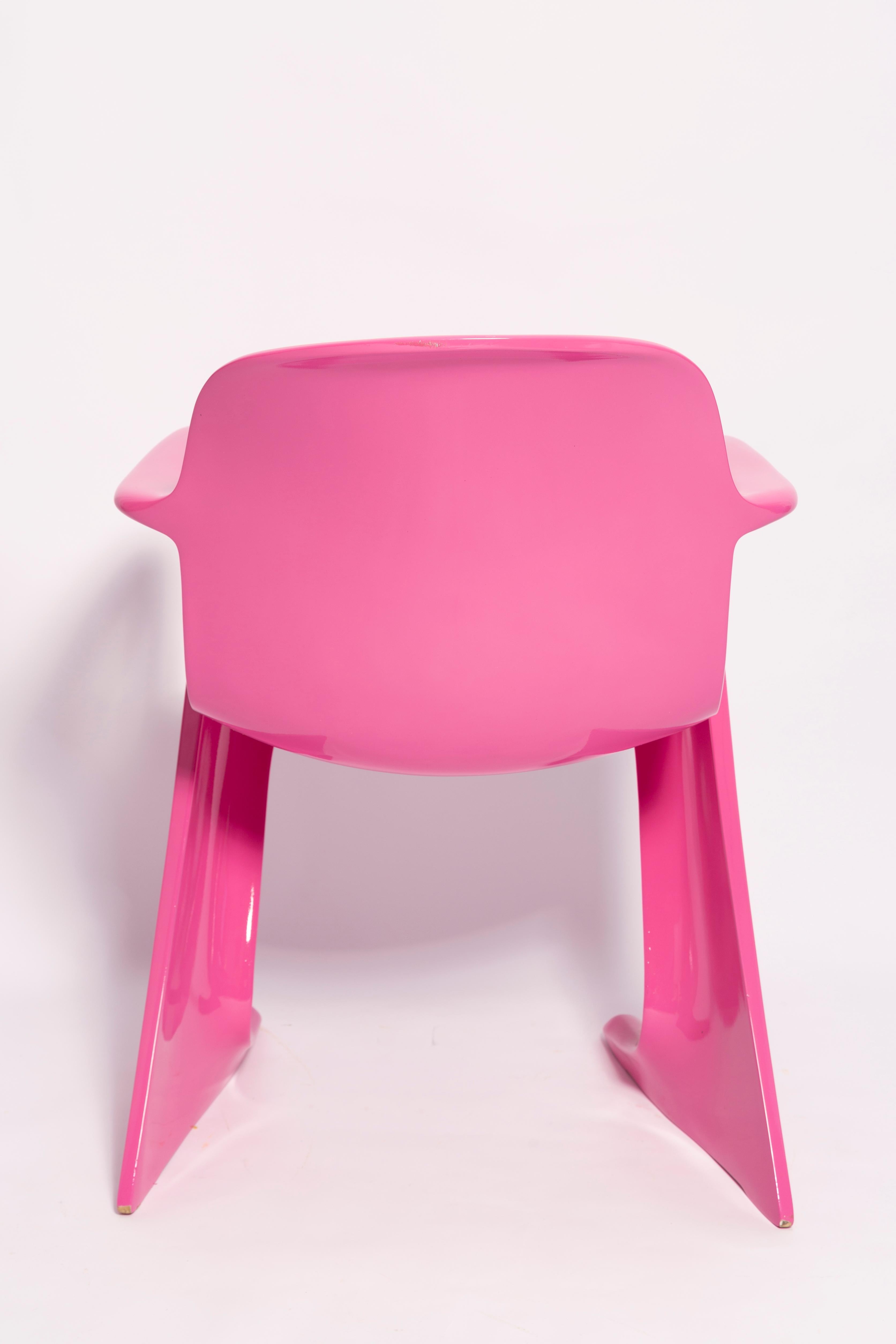 20th Century Set of Four Mid Century Pink Kangaroo Chairs, Ernst Moeckl, Germany, 1960s For Sale