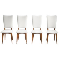Set of Four Midcentury Scandinavian Teak Chairs, 1960s