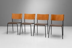 Set of Four Mid-Century Style Stacking Chairs